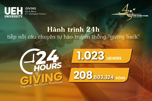 UEH Challenge: 24h of Giving 2025 - Hơn 1000 UEHers đã đồng hành cùng hành trình tiếp nối tự hào truyền thống “Giving back”